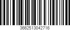 Código de barras (EAN, GTIN, SKU, ISBN): '3662513042716'