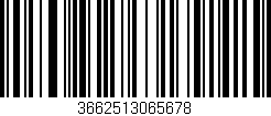 Código de barras (EAN, GTIN, SKU, ISBN): '3662513065678'