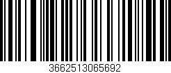 Código de barras (EAN, GTIN, SKU, ISBN): '3662513065692'