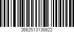 Código de barras (EAN, GTIN, SKU, ISBN): '3662513138822'