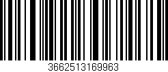 Código de barras (EAN, GTIN, SKU, ISBN): '3662513169963'