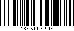 Código de barras (EAN, GTIN, SKU, ISBN): '3662513169987'