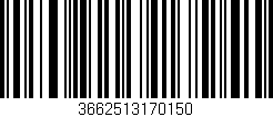 Código de barras (EAN, GTIN, SKU, ISBN): '3662513170150'