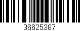 Código de barras (EAN, GTIN, SKU, ISBN): '36625387'