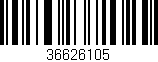 Código de barras (EAN, GTIN, SKU, ISBN): '36626105'