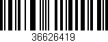 Código de barras (EAN, GTIN, SKU, ISBN): '36626419'