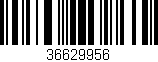Código de barras (EAN, GTIN, SKU, ISBN): '36629956'
