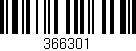 Código de barras (EAN, GTIN, SKU, ISBN): '366301'