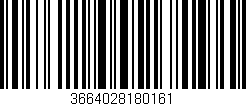 Código de barras (EAN, GTIN, SKU, ISBN): '3664028180161'