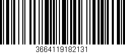 Código de barras (EAN, GTIN, SKU, ISBN): '3664119182131'