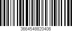 Código de barras (EAN, GTIN, SKU, ISBN): '3664548820406'