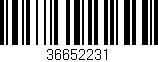 Código de barras (EAN, GTIN, SKU, ISBN): '36652231'