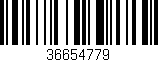Código de barras (EAN, GTIN, SKU, ISBN): '36654779'