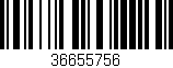 Código de barras (EAN, GTIN, SKU, ISBN): '36655756'