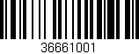 Código de barras (EAN, GTIN, SKU, ISBN): '36661001'