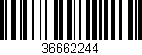 Código de barras (EAN, GTIN, SKU, ISBN): '36662244'
