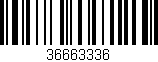 Código de barras (EAN, GTIN, SKU, ISBN): '36663336'