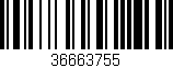 Código de barras (EAN, GTIN, SKU, ISBN): '36663755'