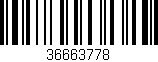 Código de barras (EAN, GTIN, SKU, ISBN): '36663778'