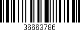 Código de barras (EAN, GTIN, SKU, ISBN): '36663786'