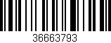 Código de barras (EAN, GTIN, SKU, ISBN): '36663793'