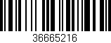 Código de barras (EAN, GTIN, SKU, ISBN): '36665216'