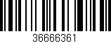 Código de barras (EAN, GTIN, SKU, ISBN): '36666361'