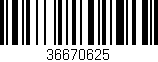 Código de barras (EAN, GTIN, SKU, ISBN): '36670625'