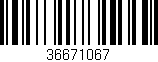 Código de barras (EAN, GTIN, SKU, ISBN): '36671067'