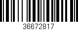 Código de barras (EAN, GTIN, SKU, ISBN): '36672817'