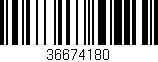 Código de barras (EAN, GTIN, SKU, ISBN): '36674180'