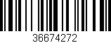 Código de barras (EAN, GTIN, SKU, ISBN): '36674272'
