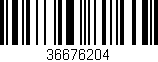 Código de barras (EAN, GTIN, SKU, ISBN): '36676204'