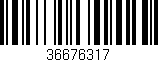 Código de barras (EAN, GTIN, SKU, ISBN): '36676317'