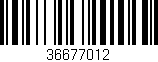 Código de barras (EAN, GTIN, SKU, ISBN): '36677012'