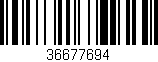 Código de barras (EAN, GTIN, SKU, ISBN): '36677694'