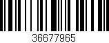 Código de barras (EAN, GTIN, SKU, ISBN): '36677965'