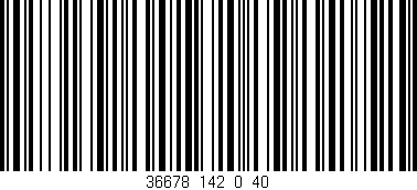 Código de barras (EAN, GTIN, SKU, ISBN): '36678_142_0_40'
