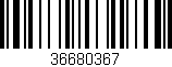 Código de barras (EAN, GTIN, SKU, ISBN): '36680367'
