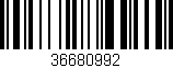 Código de barras (EAN, GTIN, SKU, ISBN): '36680992'