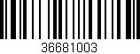 Código de barras (EAN, GTIN, SKU, ISBN): '36681003'