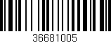 Código de barras (EAN, GTIN, SKU, ISBN): '36681005'