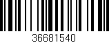 Código de barras (EAN, GTIN, SKU, ISBN): '36681540'