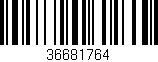 Código de barras (EAN, GTIN, SKU, ISBN): '36681764'