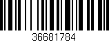 Código de barras (EAN, GTIN, SKU, ISBN): '36681784'