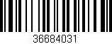 Código de barras (EAN, GTIN, SKU, ISBN): '36684031'