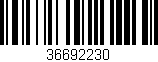 Código de barras (EAN, GTIN, SKU, ISBN): '36692230'