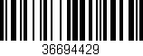 Código de barras (EAN, GTIN, SKU, ISBN): '36694429'