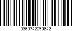 Código de barras (EAN, GTIN, SKU, ISBN): '3669742258642'