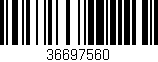 Código de barras (EAN, GTIN, SKU, ISBN): '36697560'